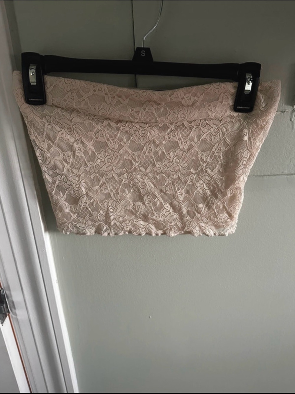 Forever 21 Lace Tube Top - Blush Pink